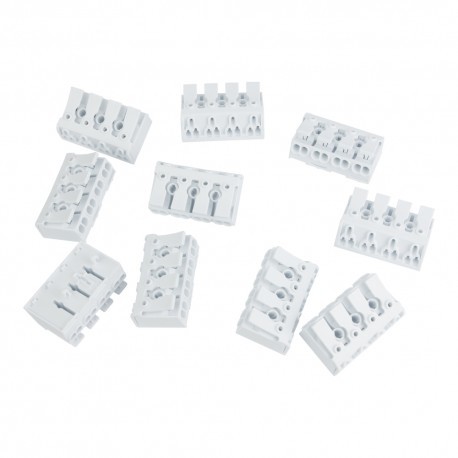 DEGSON 10 sztuk Kostka z Dźwignią Szybkozłączka 4x0.75-2.5mm2 450V VDE DGN 4210 10-DG238-10.0-04P