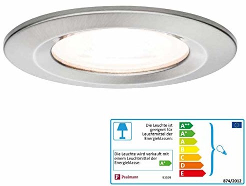 Paulmann Premium EBL zestaw Nova okrągły przyciemniana 3 X 7 W LED 230 V GU10 51 MM, żelazo GEB/Alu-cynk