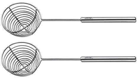 Unbekannt Spring 2698310602 sitko do fondue, ze stali szlachetnej, 2 sztuki, srebrne, 3,6 x 11,6 x 24,2 cm 2698310602
