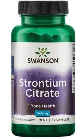SWANSON Cytrynian Strontu 340mg 60 kaps. SW471