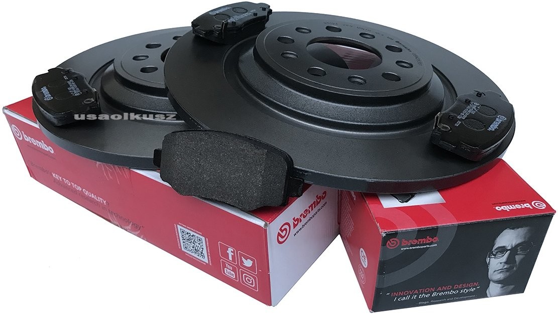 BREMBO Klocki + tarcze hamulcowe tylne 320mm Jeep Cherokee KL 2014 08.N283.81+P23177