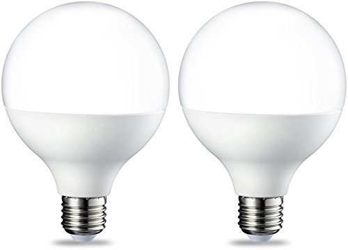 AmazonBasics LED E27 Edison Screw G93 Globe Bulb,,,,, 14.5 W (equivalent to 100 W), ciepła biel, 2 szt. w opakowaniu 929001804604