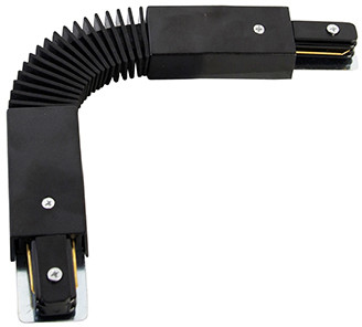 QAZQA Regulowana złączka do szyny 1-fazowej czarna