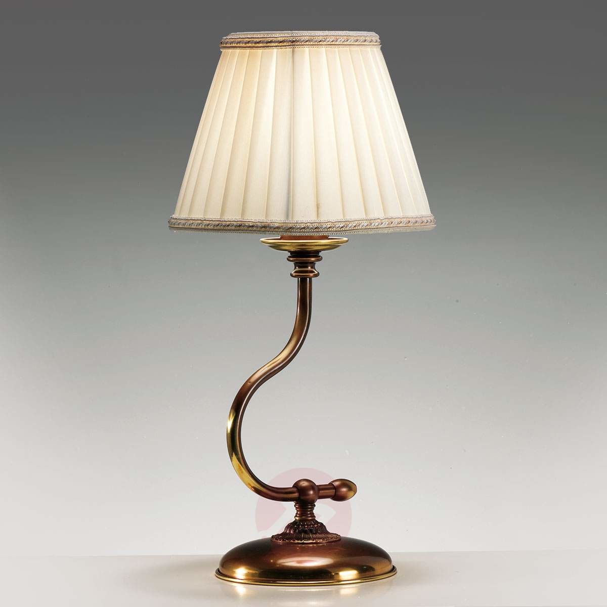 CREMASCO Classic - Lampa stołowa z wygiętym stelażem