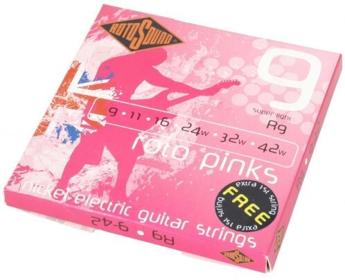 Rotosound R 9 Roto Pinks struny do gitary elektrycznej 9-42