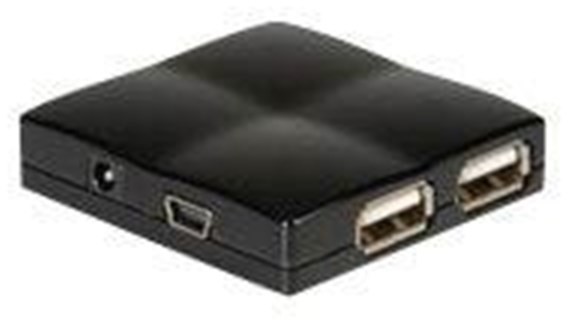 Roline VALUE USB 2.0 Mini-Hub USB hub - 4 - Czarny 14.99.5013