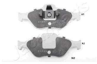 JAPANPARTS Zestaw klocków hamulcowych, hamulce tarczowe PA-302AF