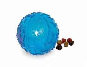 Nobby Zabawka dla zwierząt Snack Ball TRP piłeczka na przekąski 10cm Niebieska