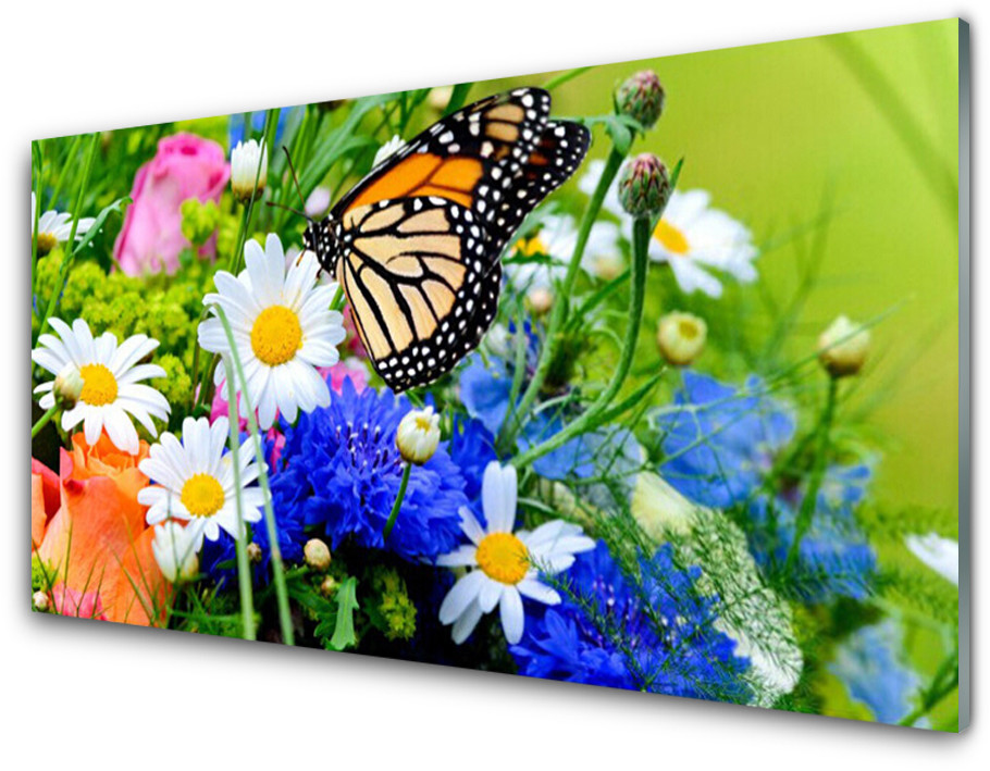 Tulup.pl Panel Kuchenny Kwiaty Roślina Natura 100x50cm