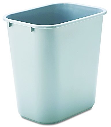 Rubbermaid Commercial Products Rubbermaid prostokątny kosz na śmieci 26,6 L, szary FG295600GRAY