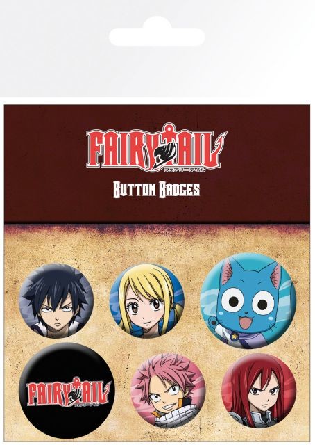 - GBeye Fairy Tail Characters przypinki BP0750