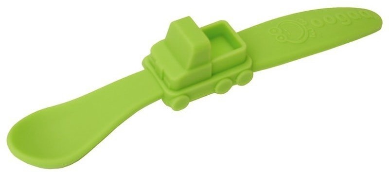oogaa oogaa Green Truck silikonowa łyżeczka do karmienia