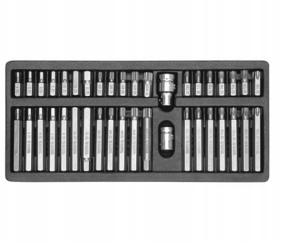 YATO Zestaw Bitów YT-0400 Imbus Torx Spline 40 El