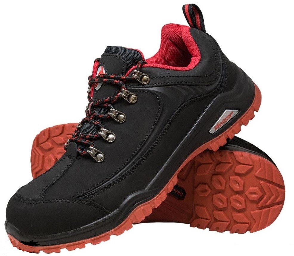 Reis BRNECKER SB FO SRA - buty bezpieczne, skóra nubuck, podnosek, podeszwa olejo i benzynoodporna antypoślizgowa - 39-47.
