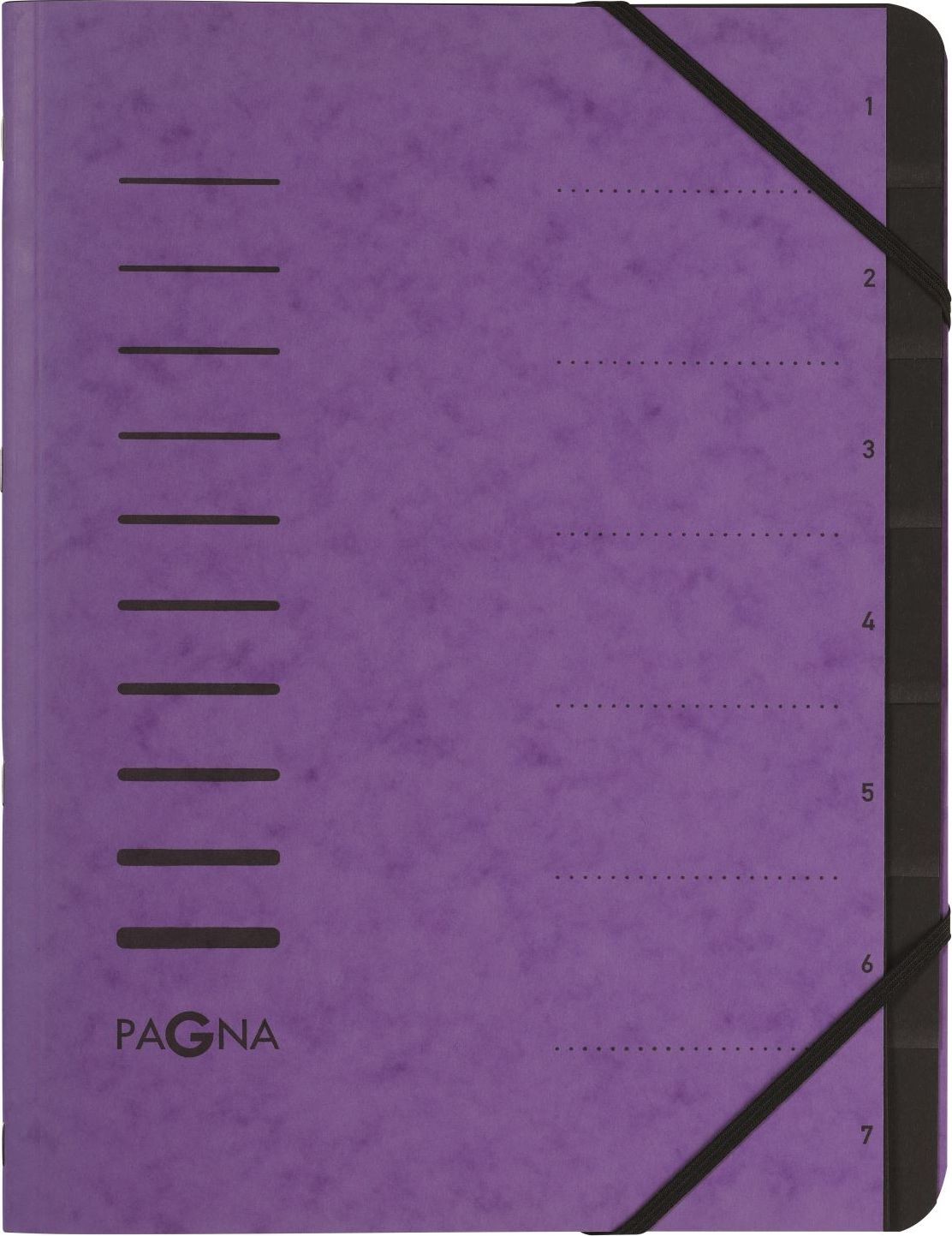 Pagna Teczka 7 Fächer 1-7 aubergine 40058-10