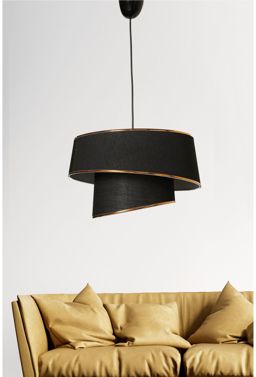 Opviq Lampy wiszÄ ce lampy sufitoweChandelier Barette Gold Black Opviq 21814126