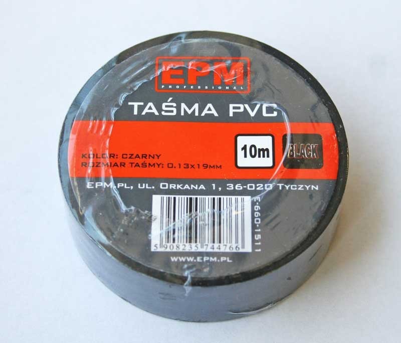 EPM professional TAŚMA IZOLACYJNA 19MM*10M CZARNA