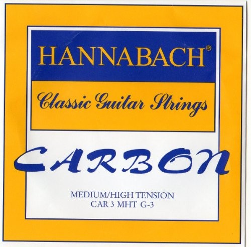 Hannabach Klassik Gita rrensaiten Carbon Medium/High Tension dyszkantowe G3 CARBON MH 3rd