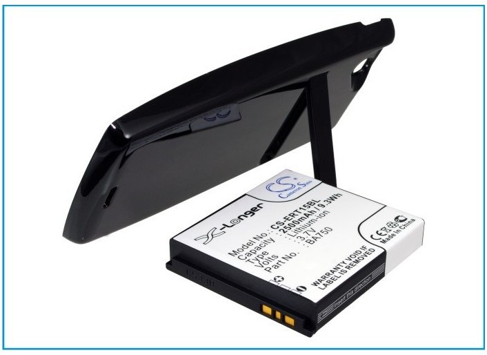 Cameron Sino Sony Ericsson Xperia Arc BA750 2500mAh 9.25Wh Li-Ion 3.7V powiększony czarny