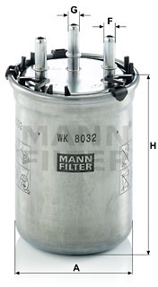 MANN FILTER Filtr paliwa WK8032
