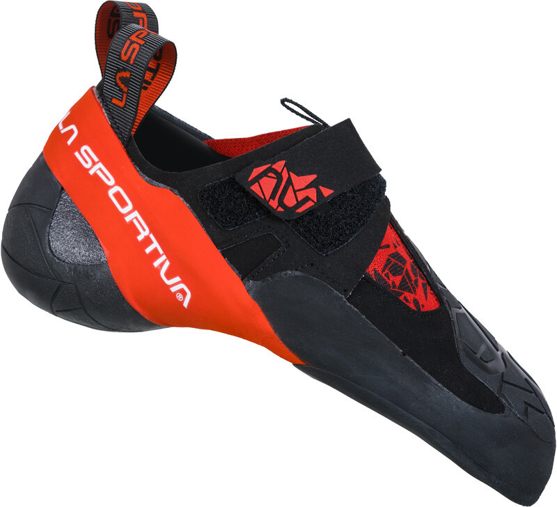 La Sportiva Skwama Buty wspinaczkowe Mężczyźni, black/poppy EU 38 2021 Buty wspinaczkowe wsuwane 10S999311-38