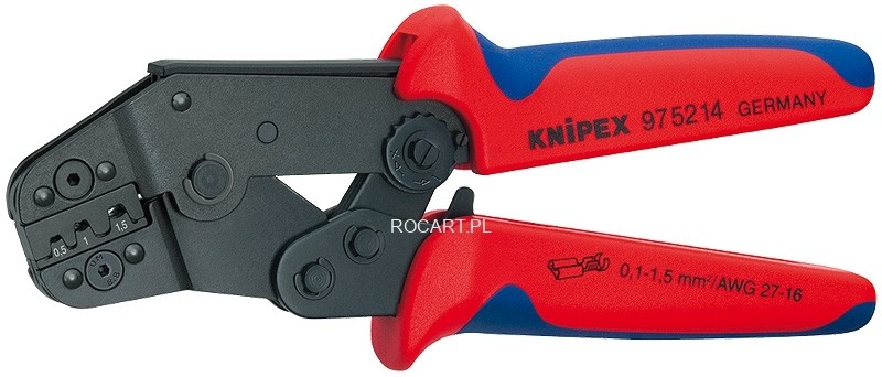 Knipex 97 52 14 Szczypce do zagniatania model krótki 97 52 14