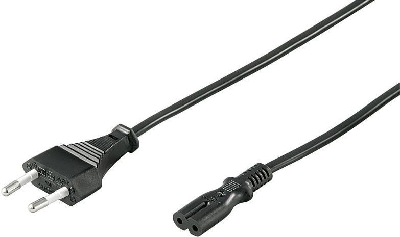 Goobay Kabel zasilający Kabel zasilający euro 2-pin -1.8 m - 51322