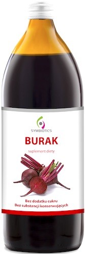 Symbiotics Symbiotics Burak Sok z Buraka 1000ml bez konserwantów i cukru - suplement diety