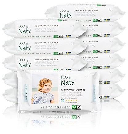 Naty by Nature Babycare ekologiczne chusteczki nawilżające 245012