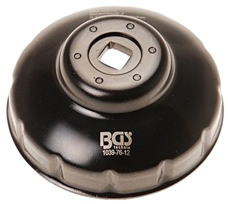BGS oelfilterkappe, 76 MM X 12 kant, 1039  76  12