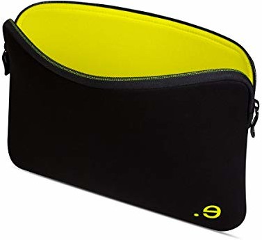 Be.ez 101298 etui ochronne do Apple MacBook, 30,48 cm (12 cali) czarne/limonkowe 101298