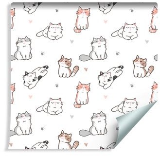 Muralo Tapeta Dla Dzieci Kotki jak z Kreskówki 1184955445