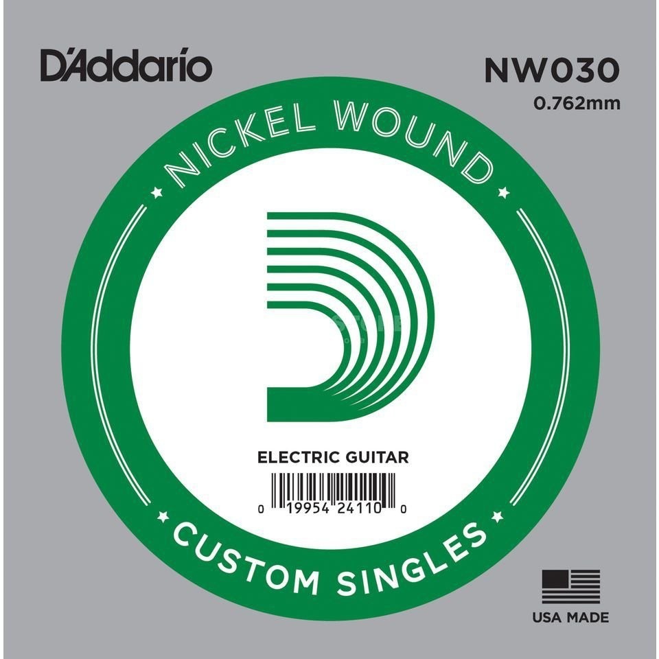 D'Addario Nickel Wound ball End Single Strings NW030