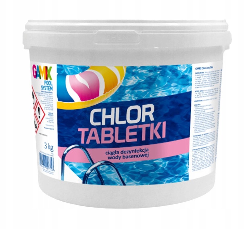 Zdjęcia - Akcesoria do basenów Chlor w tabletkach 200 g - 3 kg Gamix