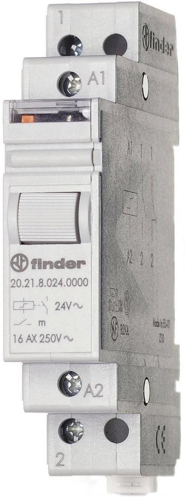 Finder Przekaźnik impulsowy Finder 20.21.8.230.4000 1 zestyk zwierny 16 A 230 V/AC 20.21.8.230.4000