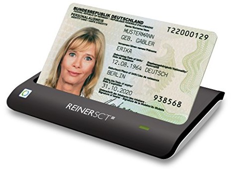ReinerSCT Reiner SCT cyberJack RFID Basis nPA czytnik kart Smart Card Reader eID BSI z czytnikiem kart identyfikacyjnych RFID 2718500-100