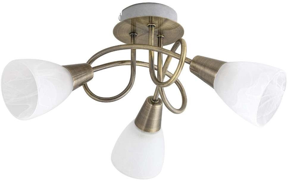 Rabalux 5533 - Żyrandol natynkowy JENNA 3xE14/40W/230V mosiądz