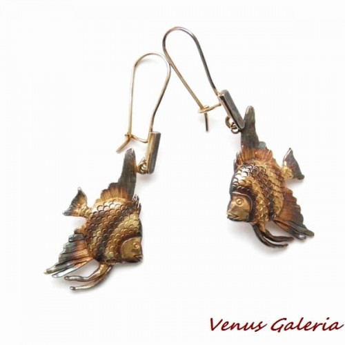 Kolczyki srebrne- Małe skalary 362