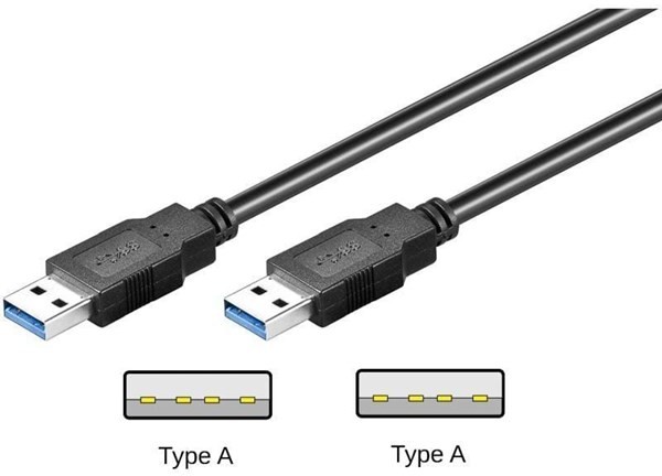 Pro Pro USB 3.0 A/A - Black - 1.8m 4040849939280