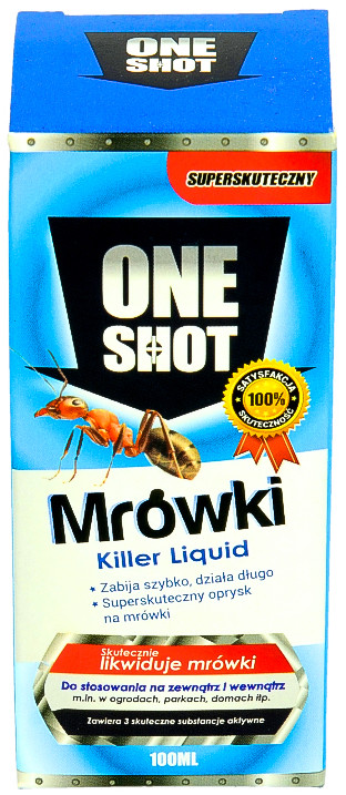 Monagro Preparat na mrówki. Oprysk na mrówki ONE SHOT koncentrat 100 ml=16l.