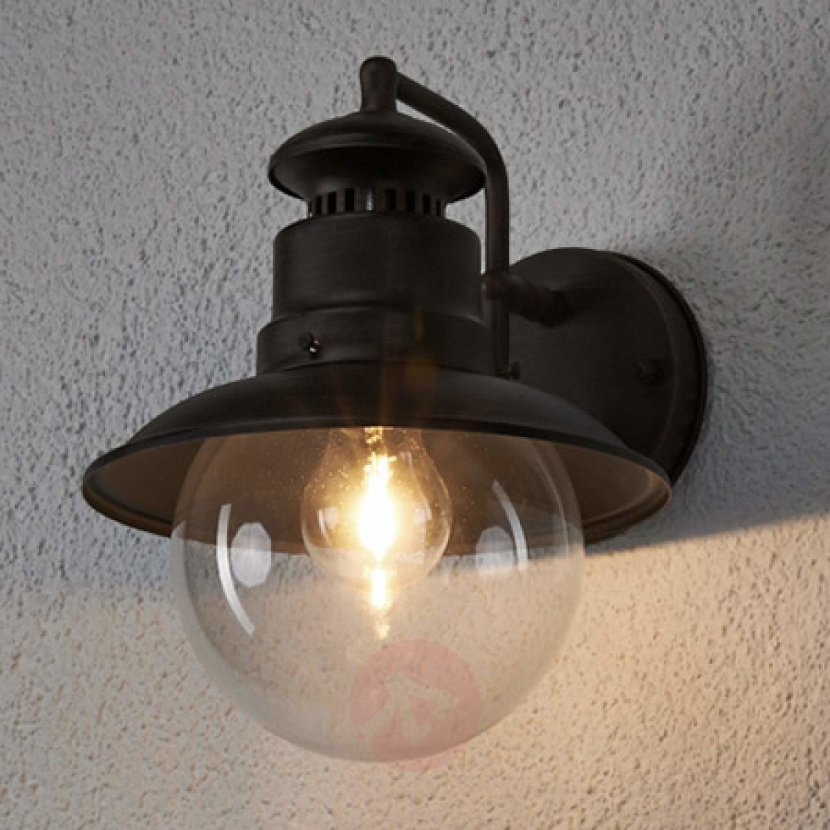 Lampenwelt Rustykalna zewnętrzna Lampa ścienna Eddie, IP44