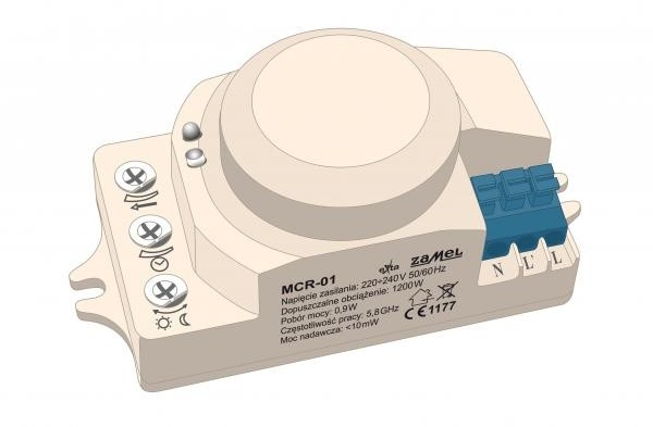 ZAMEL Mikrofalowy czujnik ruchu MCR-01 EXT10000049