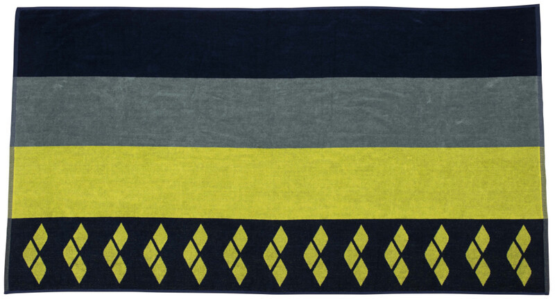 Arena Beach Multistripes Towel, navy/soft green 2021 Ręczniki turystyczne 2310-300-0