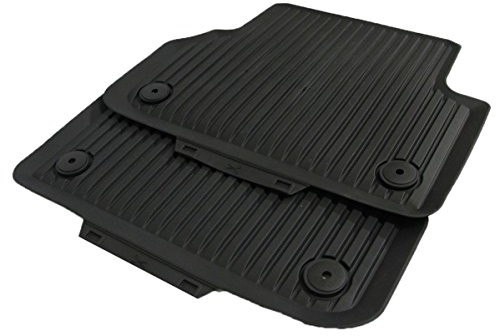 Audi AUDI 8 W0061511041 dywaniki do użycia w każdych warunkach z tyłu, czarna, 2 sztuka 8W0061511041