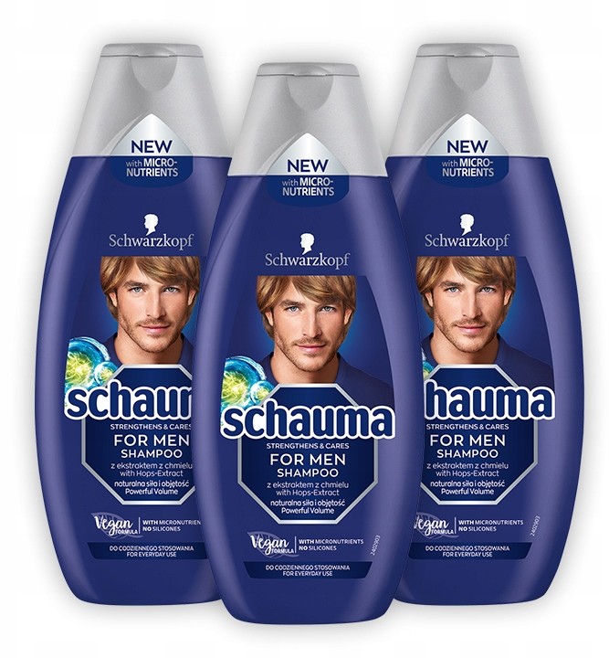 Schauma Szampon dla Mężczyzn 400ml x 3