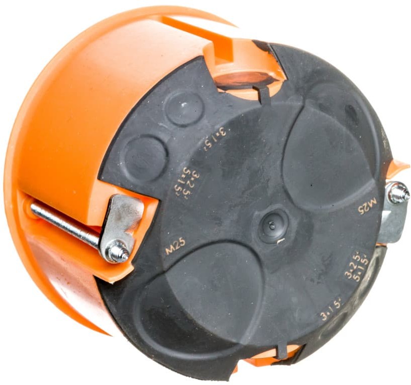 Simet Puszka do pustych ścian fi 60mm z membranami przebiciowymi płytka E2700 pomarańczowa wiatroszczelna 83191088