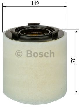 Bosch FILTR POWIETRZA F026400156 AUDI A1/SEAT IBIZA/VW POLO 1,2TDI/1,6TDI 09 F026400156