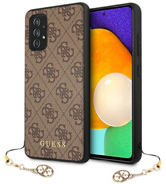Guess 4G Charms Collection etui na Samsung Galaxy A52 brąz GUE001209