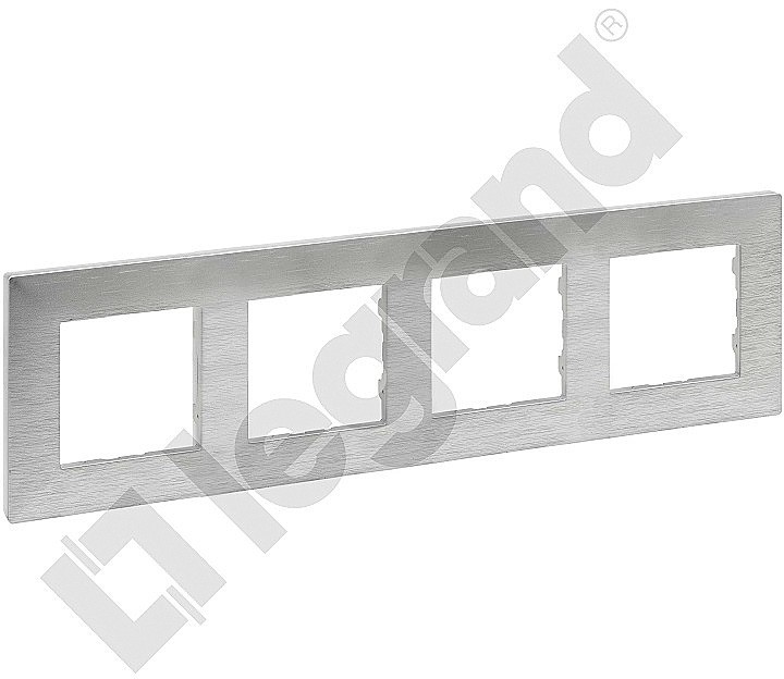 Legrand NILOE STEP RAMKA 4-KROTNA ALUMINIUM SZCZOTKOWANE 863894