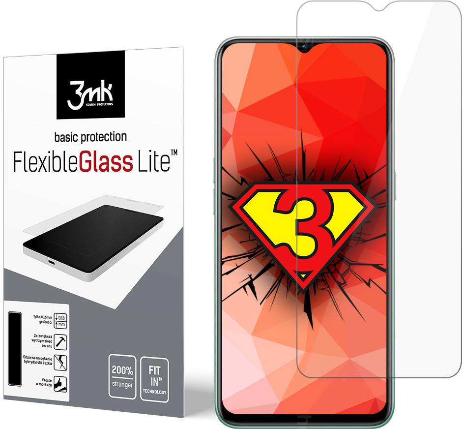 3MK Do Oppo A31 2020 - Szkło hybrydowe Fg Lite